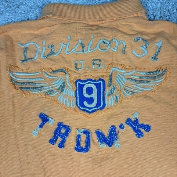 American Eagle Shirt Mens Extra Large Vintage Fit Polo Classic Preppy Work Basic - Picture 4 of 5